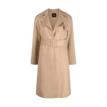 Bruine Wrap Trenchcoat Theory , Brown , Dames