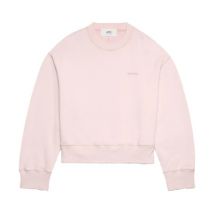 Roze Katoenen Sweatshirt met Logo Ami Paris , Pink , Dames