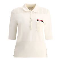 RWB Polo Shirt Thom Browne , White , Dames