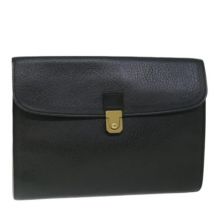 Pre-owned Leather briefcases Burberry Vintage , Black , Unisex