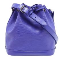 Pre-owned Leather handbags Louis Vuitton Vintage , Purple , Dames