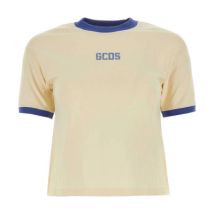 Zand Katoenen T-Shirt Gcds , Beige , Dames