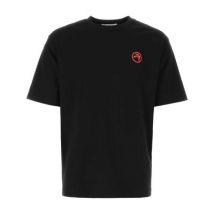 Zwarte Oversized Katoenen T-shirt Ambush , Black , Heren
