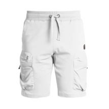 Urban Fleece Shorts met Nylon-inzetstukken Parajumpers , White , Heren