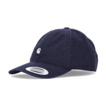Madison Logo Cap - Gebogen klep, Donker Navy/Wax Carhartt Wip , Blue , Heren