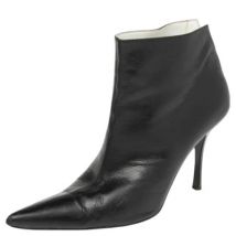 Pre-owned Leather boots Celine Vintage , Black , Dames