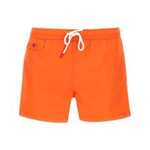 Levendige Oranje Heren Zwembroek met Geborduurd Logo Kiton , Orange , Heren