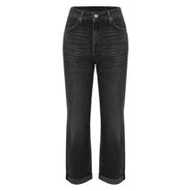 Zwarte straight fit stretch jeans Kocca , Black , Dames