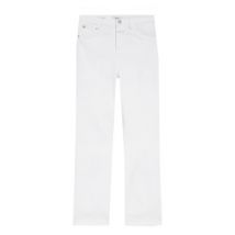 Witte Stretch Denim Straight Jeans Closed , White , Dames