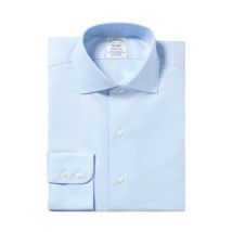 Pastelblauw Regular-Fit Non-Iron Stretch Katoenen Overhemd met Engelse Spreidkraag Brooks Brothers , Blue , Heren