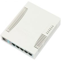 mikrotik Mikrotik RB260GS Gigabit Ethernet (10/100/1000) Power over Ethernet -tuki Valkoinen (CSS106-5G-1S)