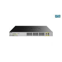 D-Link DGS-1026MP verkkokytkin Hallitsematon Gigabit Ethernet (10/100/1000) Power over Ethernet -tuki Musta, Harmaa (DGS-1026MP)