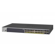 Netgear NETGEAR GS728TPP Hallittu L2/L3/L4 Gigabit Ethernet (10/100/1000) Power over Ethernet -tuki 1U Musta (GS728TPP-200EUS)
