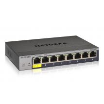 Netgear NETGEAR GS108Tv3 Hallittu L2 Gigabit Ethernet (10/100/1000) Harmaa (GS108T-300PES)
