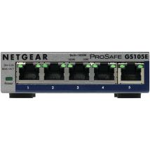 Netgear NETGEAR GS105E-200PES verkkokytkin Hallittu L2/L3 Gigabit Ethernet (10/100/1000) Harmaa (GS105E-200PES)