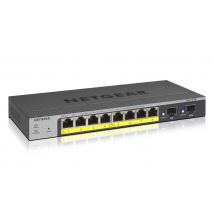 Netgear NETGEAR GS110TP Hallittu L2/L3/L4 Gigabit Ethernet (10/100/1000) Power over Ethernet -tuki Harmaa (GS110TP-300EUS)