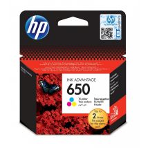 HP 650 Tri-color Original Ink Advantage Cartridge (CZ102AE#BHK)