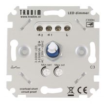 Tradim | muurdimmer | IP 20 | Zilver | 3-150W