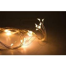 Cascade ijzerdraad LED kerstverlichting 8 x 66cm op batterijen