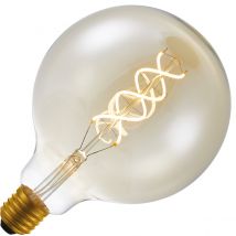 Lighto | LED filament | Grote fitting E27 | Globelamp | Goud | 125mm | 5W