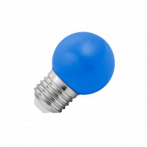 Lighto | LED lamp | Grote fitting E27 | Kogellamp | Blauw | 45mm | 1W