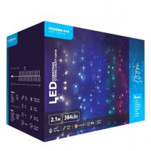 Modee | Kerstverlichting LED lichtsnoer | 2,1m | 384 Lichtpunten met 8 Lichtstanden | IP44 | Meerkleurig