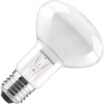 Gloeilamp | Grote fitting E27 | Reflectorlamp | Mat | 80mm | 60W