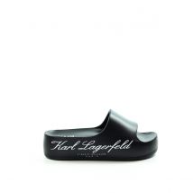 Damskie klapki czarne Karl Lagerfeld KL86000 VG0