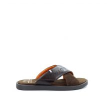 Męskie klapki brązowe Bugatti 321ART801014-6161