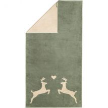 Cawö Handtücher Alpenchic Edition Hirsche 6228 - Farbe: zirbe - 43 - Duschtuch 70x140 cm