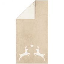 Cawö Handtücher Alpenchic Edition Hirsche 6228 - Farbe: natur - 33 - Handtuch 50x100 cm