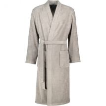 Cawö Bademäntel Herren Kimono Waffelpique 5508 - Farbe: graphit - 779 - S
