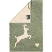 Cawö Handtücher Alpenchic Edition Hirsche 6228 - Farbe: zirbe - 43 - Gästetuch 30x50 cm
