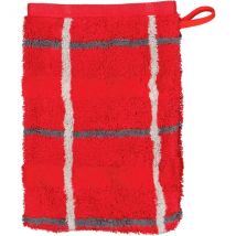 Cawö - Noblesse Square 1079 - Farbe: rot - 27 - Waschhandschuh 16x22 cm