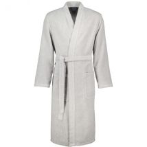 Cawö Bademäntel Herren Kimono Struktur 5509 - Farbe: stein - 727 - XL