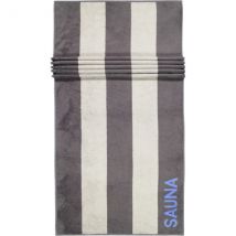 Cawö - Saunatuch 599 - 80x200 cm - Farbe: anthrazit/grau - 71