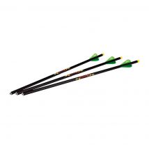 3 Flèches Diablo Carbone Lumineuses 18 pouces pour arbalètes Excalibur - Excalibur