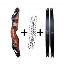 Pack poignée + branches + corde Bear Archery 50e Anniversaire A - Bear