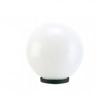 Testa-Palo 1 Luce Globo In Termoplastco Sfera Ø 30 Cm Nero - Opale