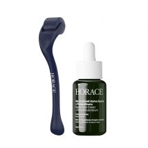 Horace | Duo Croissance Barbe| Sérum Croissance Barbe + Roller | Accélère la pousse des poils et comble les trous