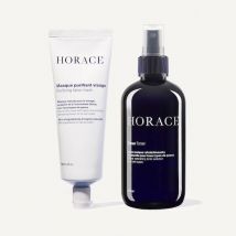 Duo Contrôle Sébum l Pour une Peau Fraîche et Purifiée | x1 Masque Purifiant 75 ml et x1 Lotion Tonique 200 ml | Horace
