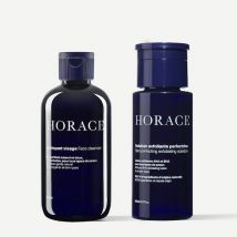 Duo Peau Nette | Une Peau Plus Nette & Lisse | 1x Nettoyant Visage Purifiant & 1x Solution Exfoliante Perfectrice | Horace