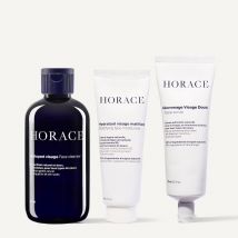 Face Kit | 3-step natural facial essentials kit | x1 Purifying Face Cleanser x1 Gentle Face Scrub x1 moisturizer of your choice | Horace