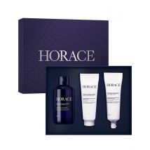 Coffret Cadeau Visage Horace | 3 soins essentiels pour une peau douce | Coffret Visage Homme | Cadeau Soin Pour Homme