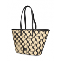 KARL LAGERFELD K/ESSENTIAL RAFFIA SM TOTE MN