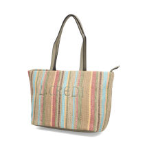 L.Credi Raffia multicolored Shopper Ohana