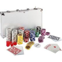 Pokerkoffer Pokerset Poker Set Laser Pokerchips 300 Chips Alu Koffer Jetons