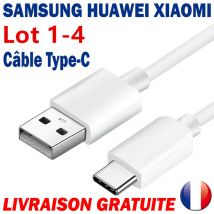 Lot 4 Chargeur Câble USB Type-C Pour Samsung A20e S10/20 Redmi Note 9 Pro Huawei