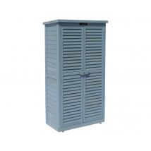 Armadio da giardino SPACE - 87 x 46.5 x 160 cm - Azzurro