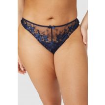 Womens Gorgeous Applique Embroidery Thong